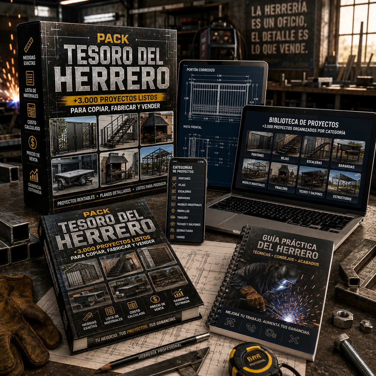 Pack Maestro Herrero PRO | Biblioteca Completa de Herrería